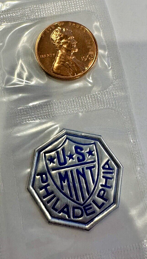 1963 LINCOLN Proof Cent w/Mint Token ~ Sealed Mint Cello ~From Original Mint Set