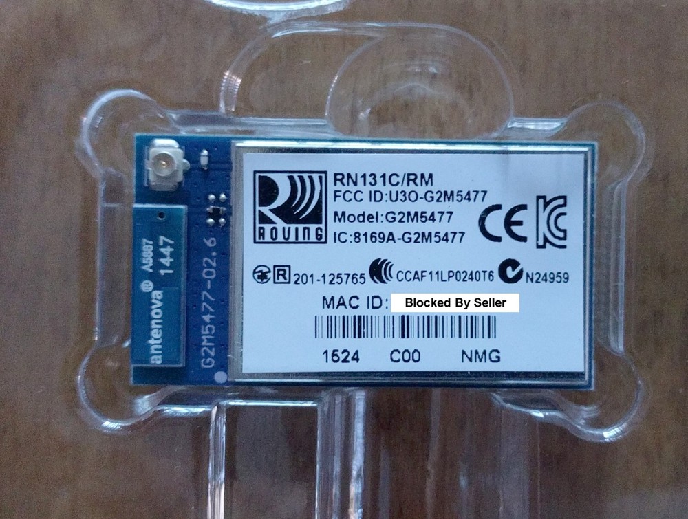 Microchip RN-131C/RM 802.11 b/g Wireless LAN Module IoT wifly