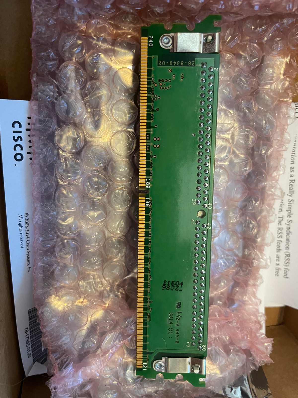 (LOT OF 10 NEW) CISCO PVDM2-ADPTR for 2900 3900 Router 800-32410-01