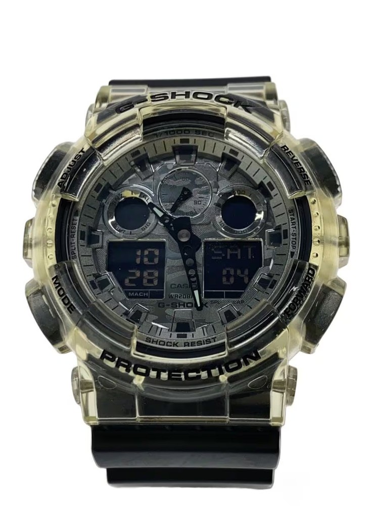 CASIO Quartz Watch G SHOCK Digital Rubber BLK BLK
