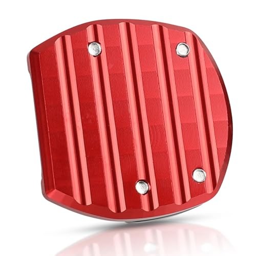 Motorcycle Side Stand Kickstand Enlarge Compatible with Side Stand Enlarge-red