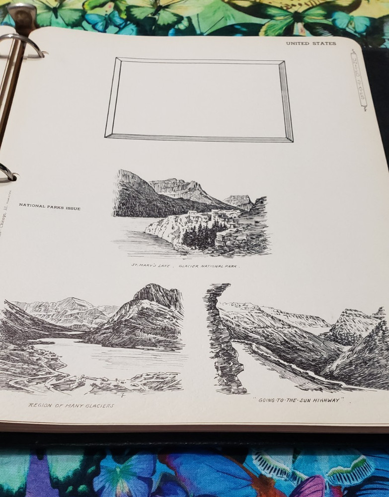 VINTAGE MACO PHILATELIC SERVICE UNITED STATES COMMEM PLATE BLOCK POSTAGE ALBUM