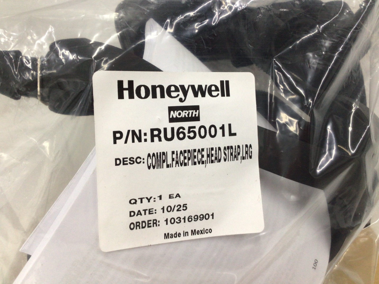 Honeywell North RU65001L Full Face Respirator Large Threaded