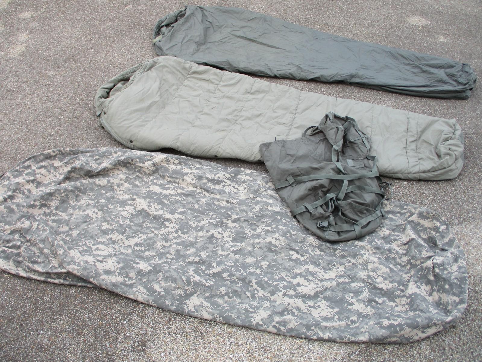 USGI Army Military 4-Piece Modular Sleep System MSS ACU Sleeping Bag Set