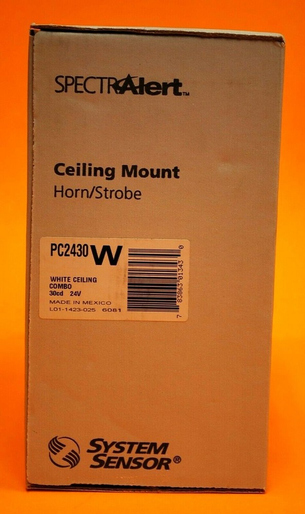 System Sensor PC2430W Ceiling Horn Strobe White