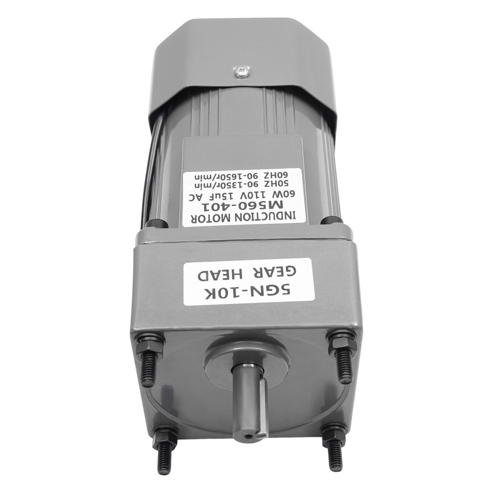 110V 60W AC Gear Motor Electric Variable with Speed Controller Single-phase 1:10
