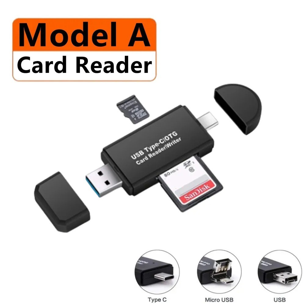 Card Reader USB 2.0 Type C Micro TF OTG Smart Memory Adapter Laptop Computer lot