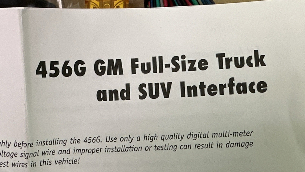 Directed Electronics 456G-W Full Size GM Truck/SUV Interface DEI - READ