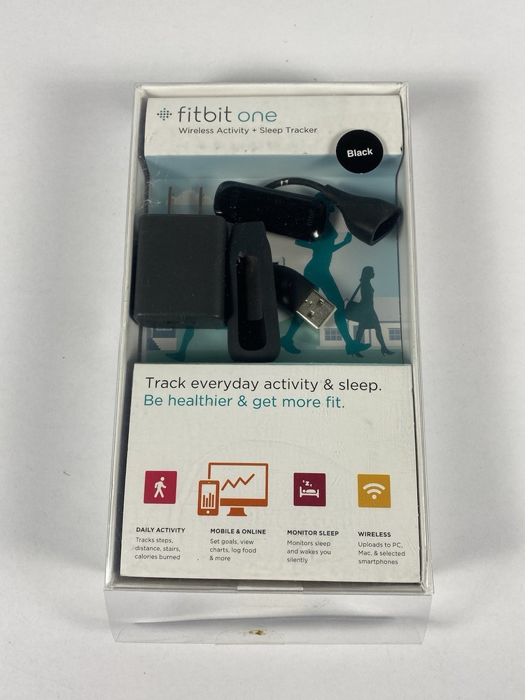 Fitbit One Wireless Activity Sleep Tracker FB103 Black (Untested)