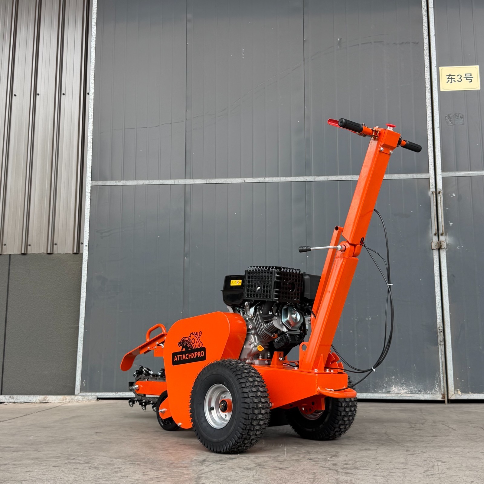 Gas Walk Behind Trencher 15HP Electric Start 24" Depth for Landscaping