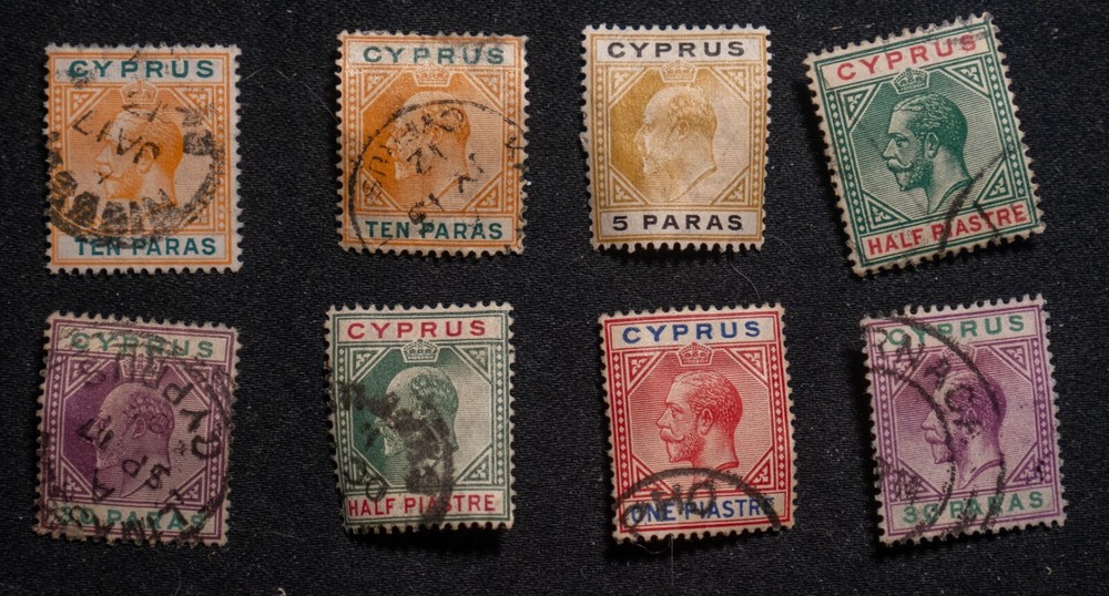 1907-1923 Cyprus stamps