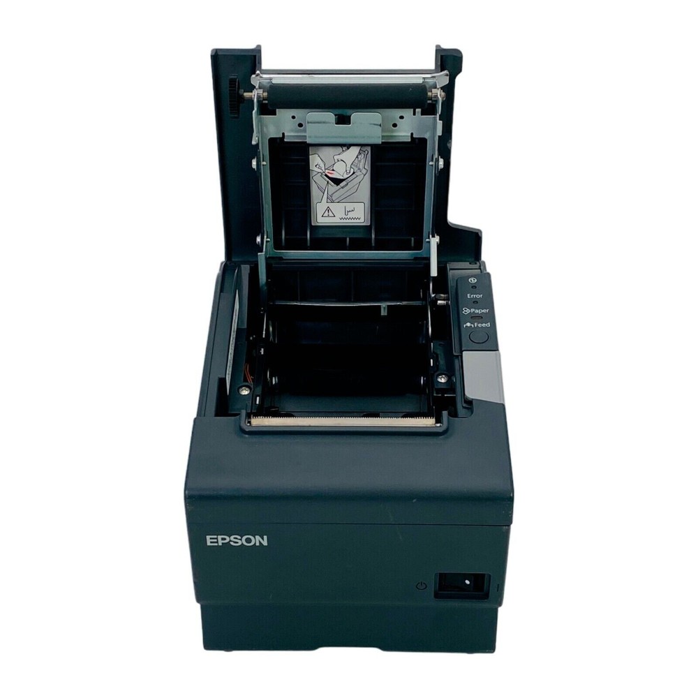 Epson TM-T88V POS Compact Thermal Receipt Printer USB Serial w/ Adapter TESTED
