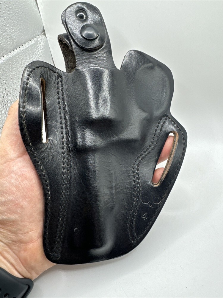 Dillon Precision Revolver Holster Black Leather ~ 4