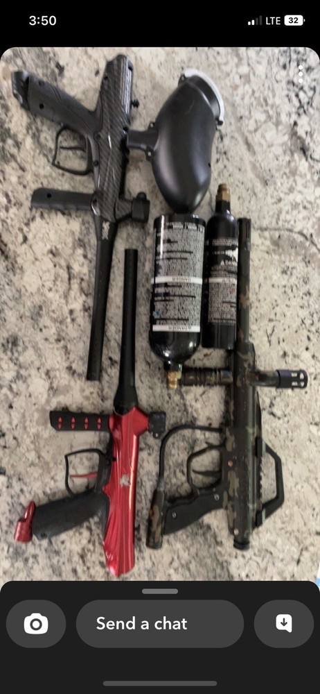 mechanical paintball marker And Gear