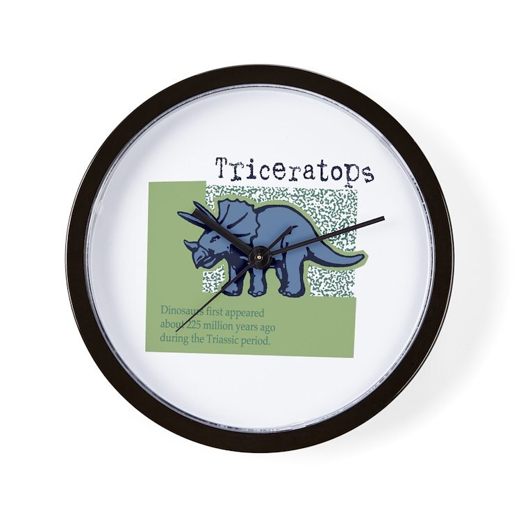 CafePress Triceratops 10" Wall Clock (202745277)