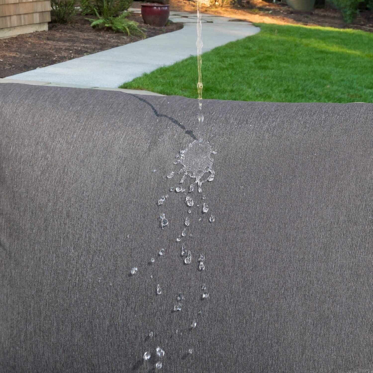 Aoodor Patio Furniture 3 Seater Aluminum Sofa Couch Deep Seat Conversation Set