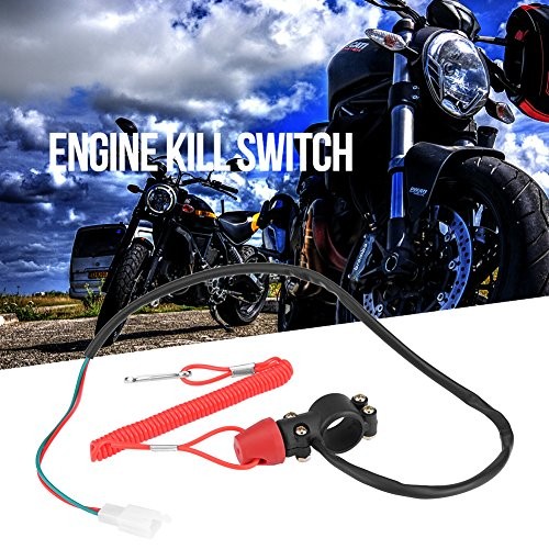 Engine Stop Switch, 22mm 7/8" Motorcycle Boat Safety Kill Stop Switch