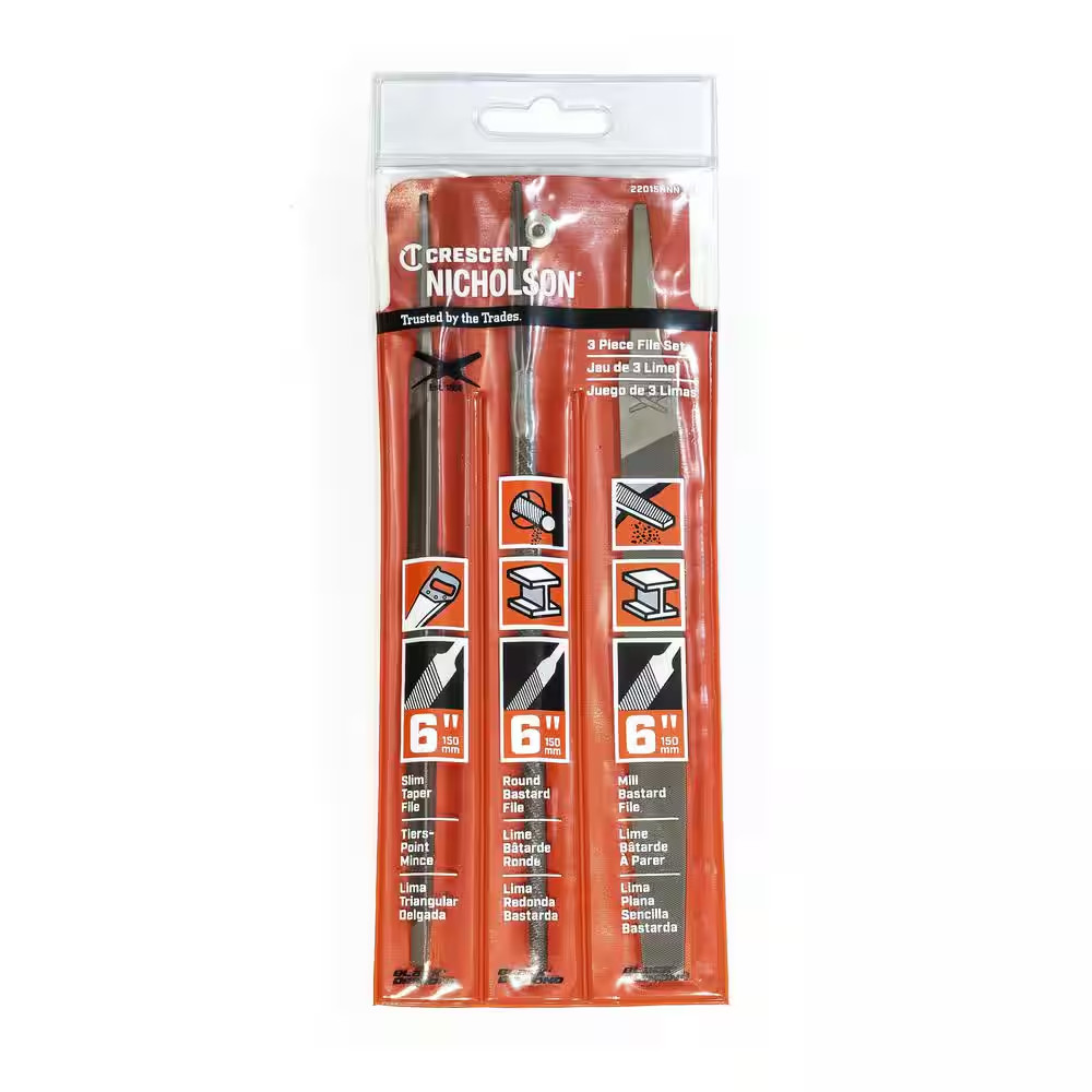 Nicholson 3-Piece 6 In. General Purpose File Set