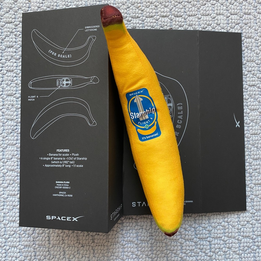 Space X Flight 6 Banana Plush