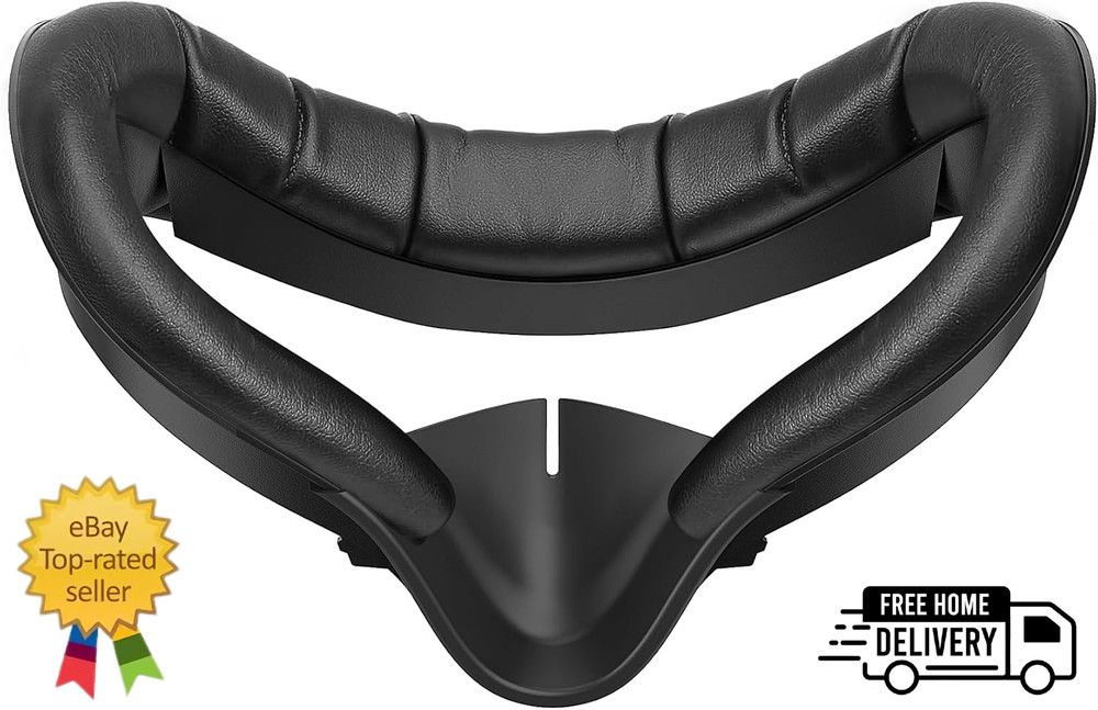 Face Cushion Pad for Meta Quest 2VR Facial Interface Replacement PU Leather Foam