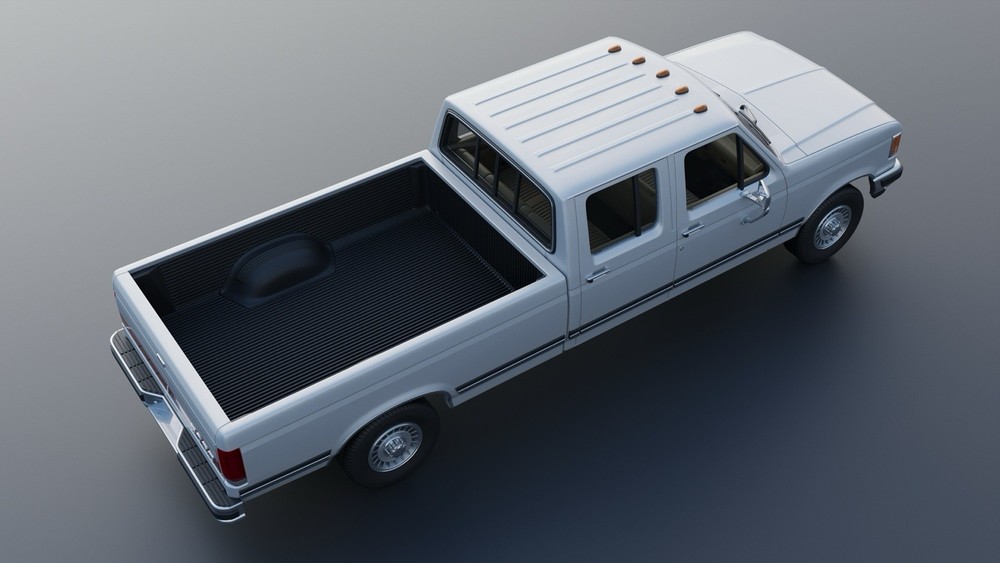 3d Printed 1/25 1987 F-350 Crewcab Model Kit