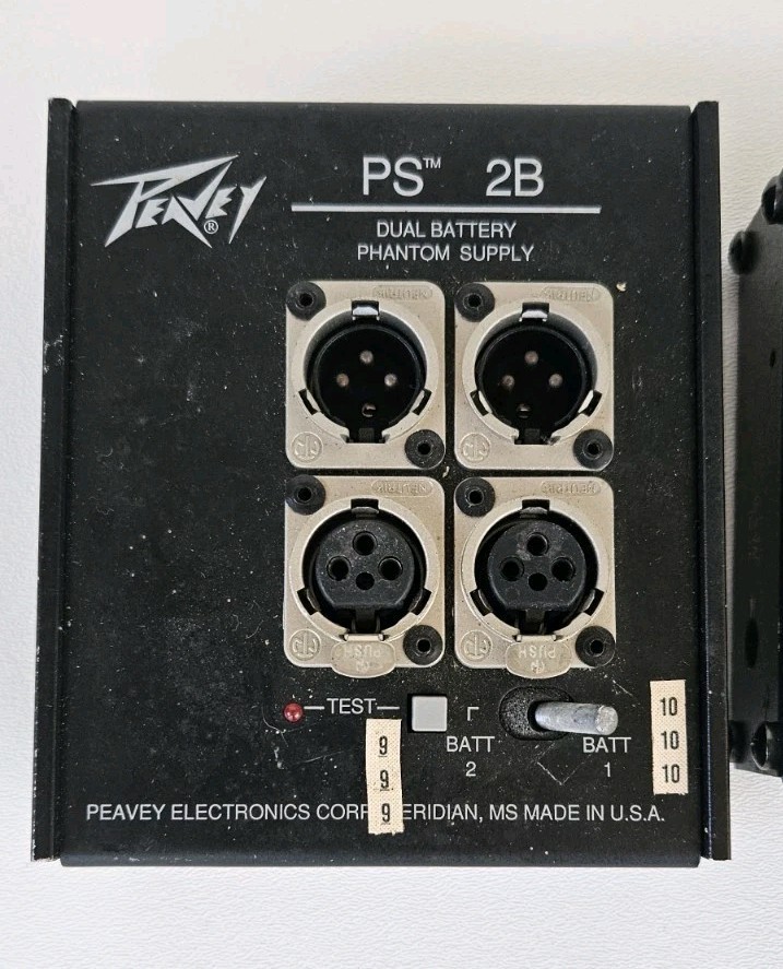 Peavey PS 4AC & PS 2B Phantom Power Supply Lot Untested As Is