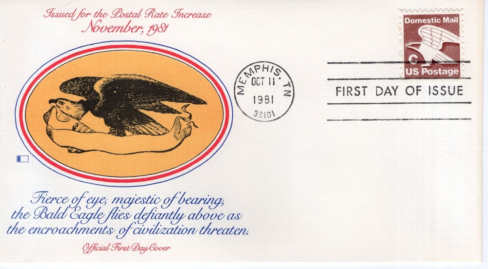 ISSUED FOR THE POSTAL RATE INCREASE  -  1981  - FW793