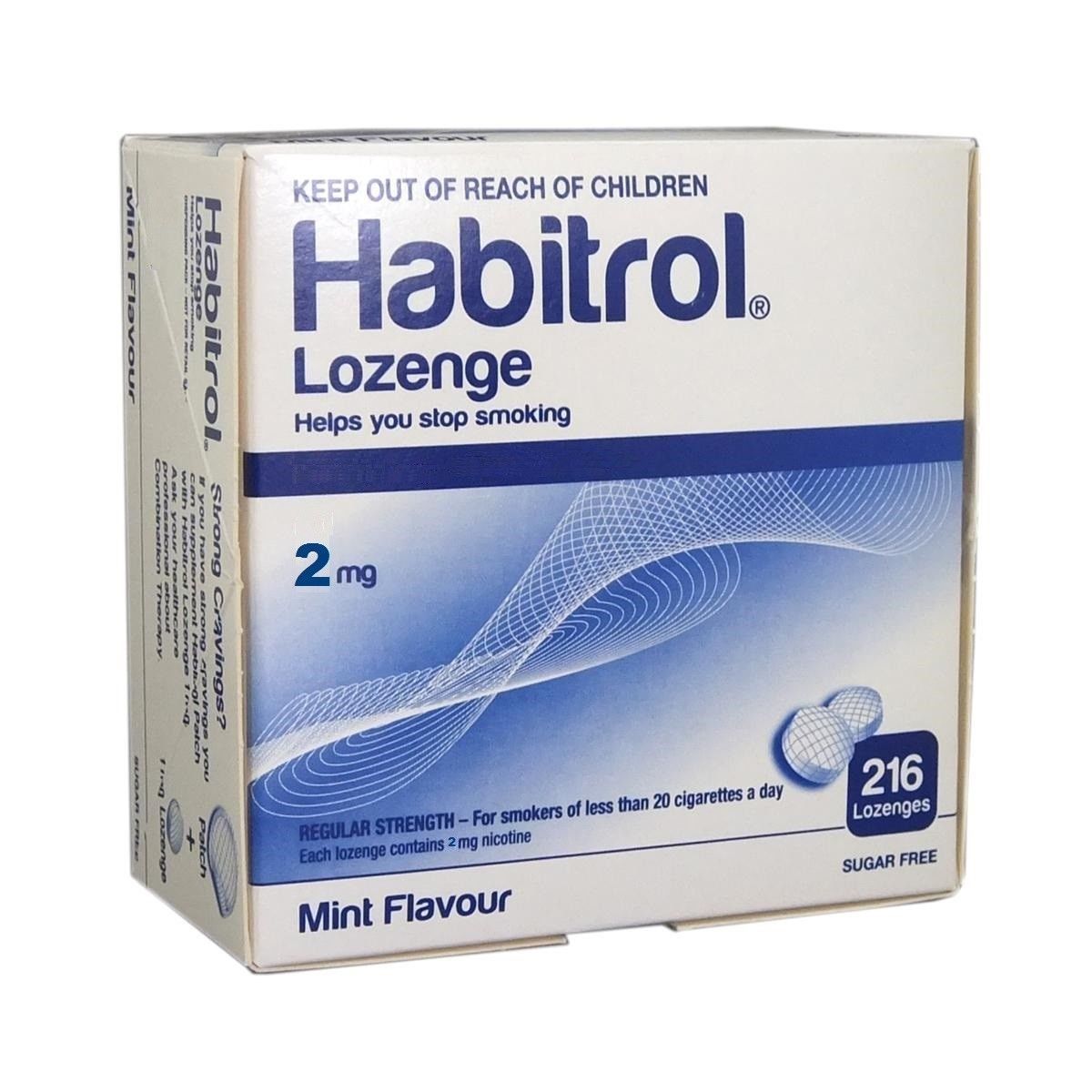 Habitrol Nicotine Lozenge 2mg Mint Flavor 5 boxes 1080 Pieces Sugar Free FRESH