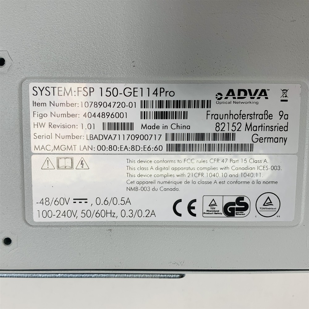 ADVA FSP 150-GE114Pro Etherjack Multi Layer Demarcation Access Network Module