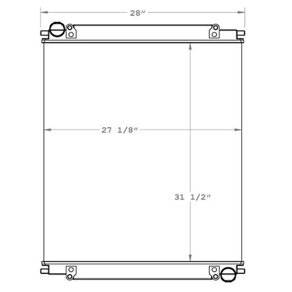 Radiator for M2 100 2002 2004-2006 M2 106 2003-2014