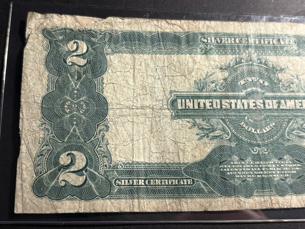 1899 $2 Silver Certificate Note — Circulated