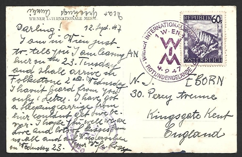 (BL) Austria 1947 SENSOR  733 Real Photo Postcard