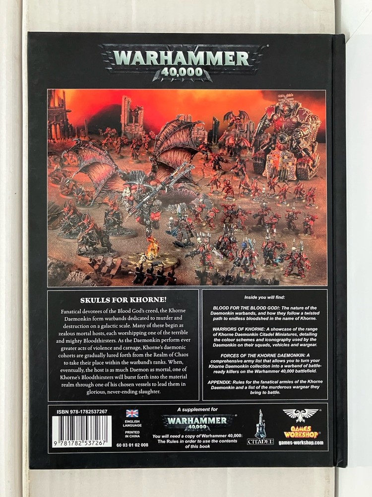 Warhammer 40,000 - Khorne Daemonkin Codex. Hardcover