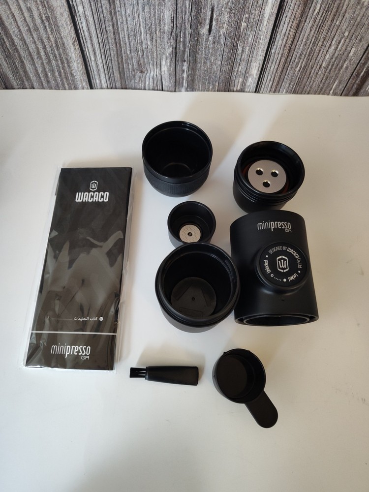 WACACO Minipresso GR, Portable Espresso Machine, Compatible Ground Coffee