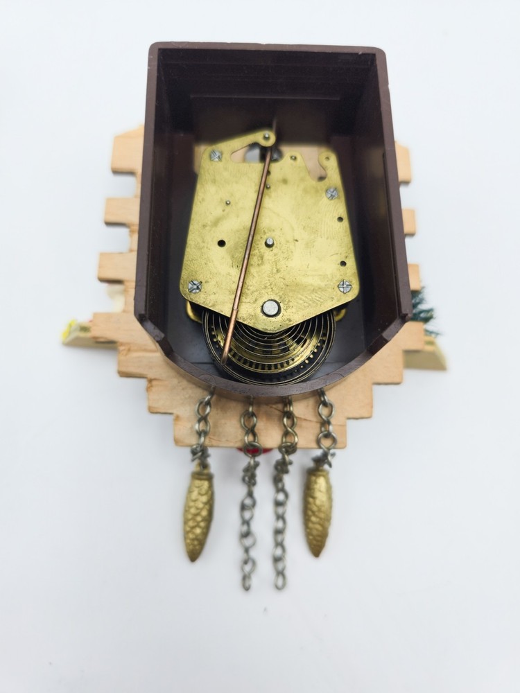 authentic miniature Black Forest Swiss house cuckoo clock untested