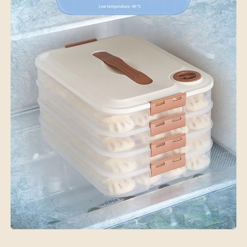 4-layer Food Storage Containers,Plastic Cookie Containers,Stackable Cookie Ca...