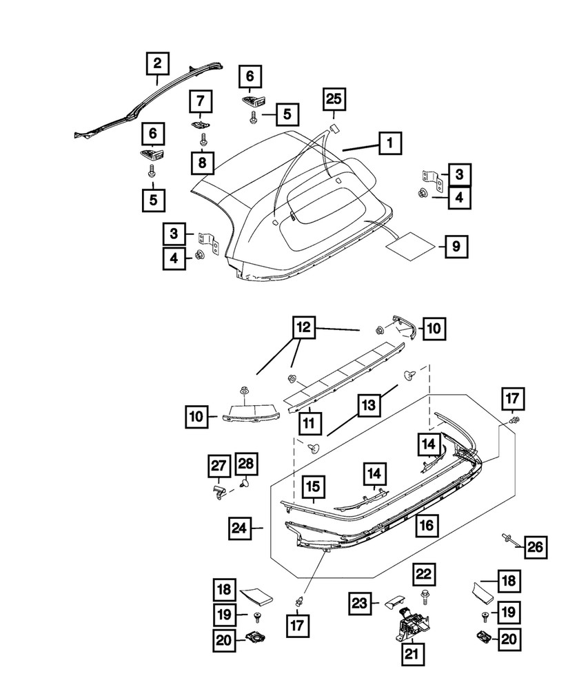Genuine Mopar Folding Top Lever 6LE60U0DAA
