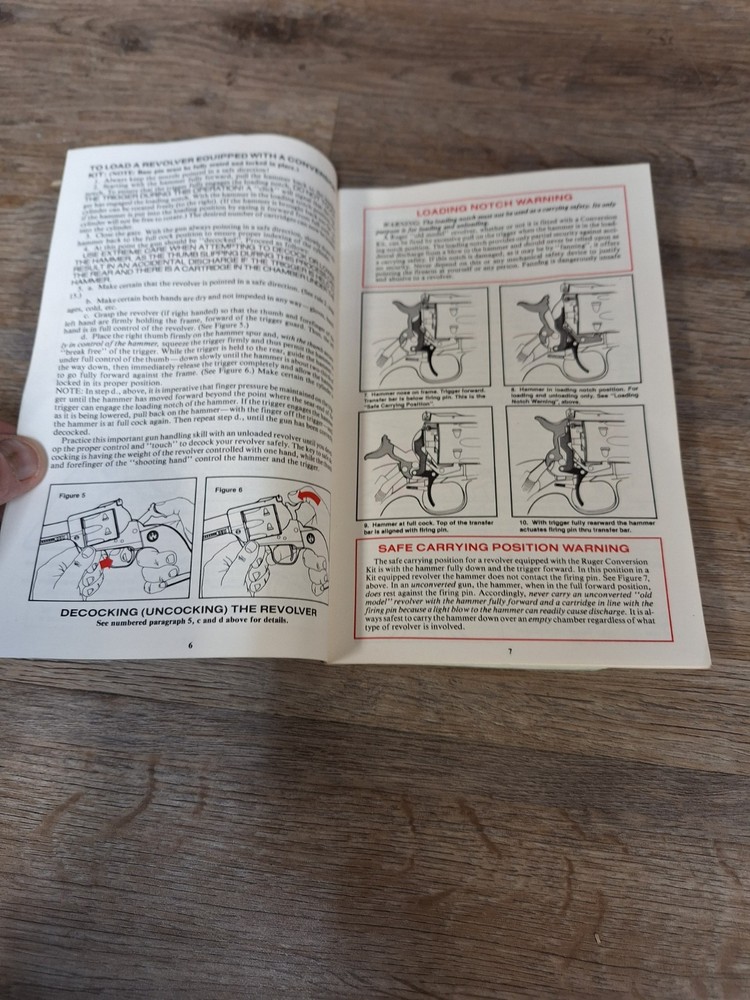 Instruction Manual for Ruger Old Model Single Action Revolver’s