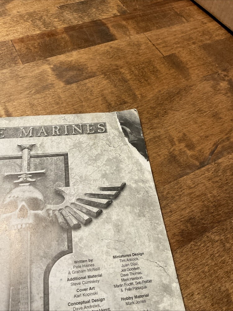 Warhammer 40K Classic Space Marines Army Book 2004 Codex Good SC OOP