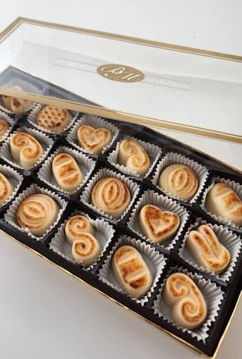 18 Piece Assorted Toasted Marzipan Candy Made from Almond Paste