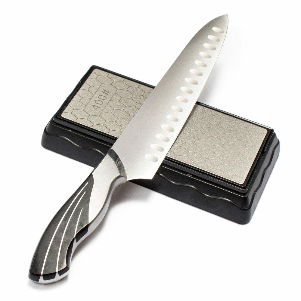 400#/1000# Double Sided Diamond Whetstone Sharp Sharpening Stone Knife Sharpener