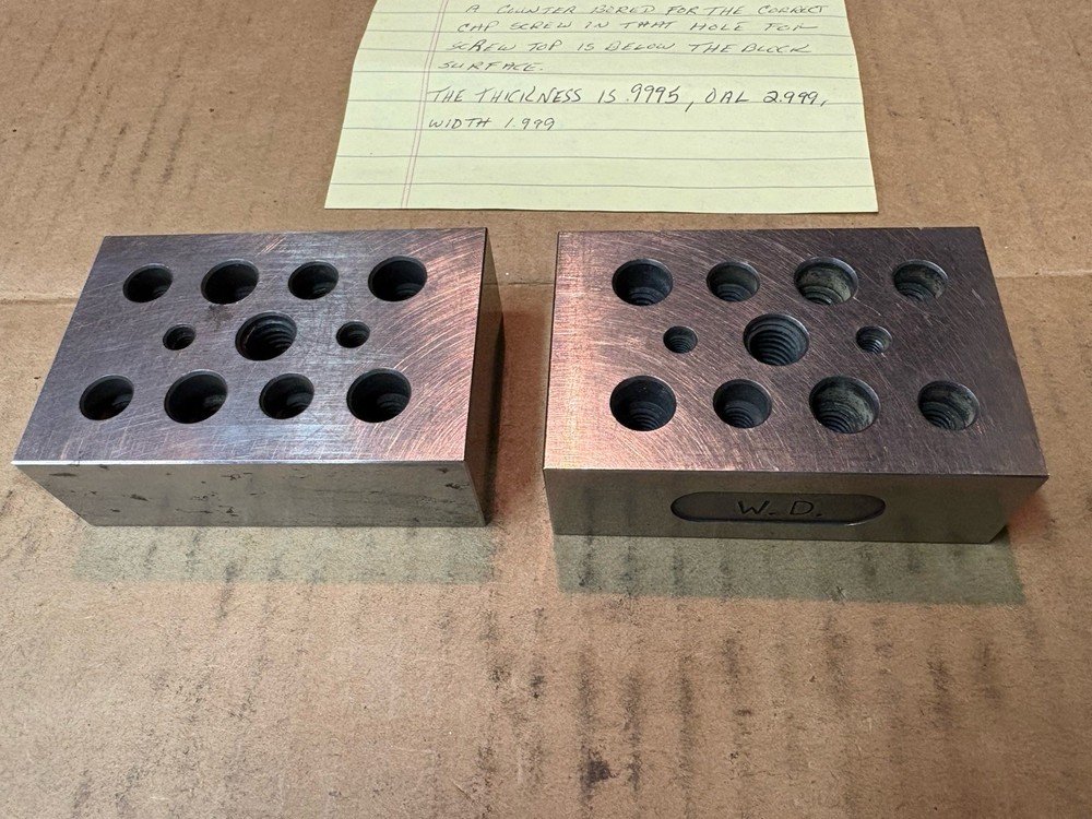 Toolmaker Produced Machining Tool Blocks