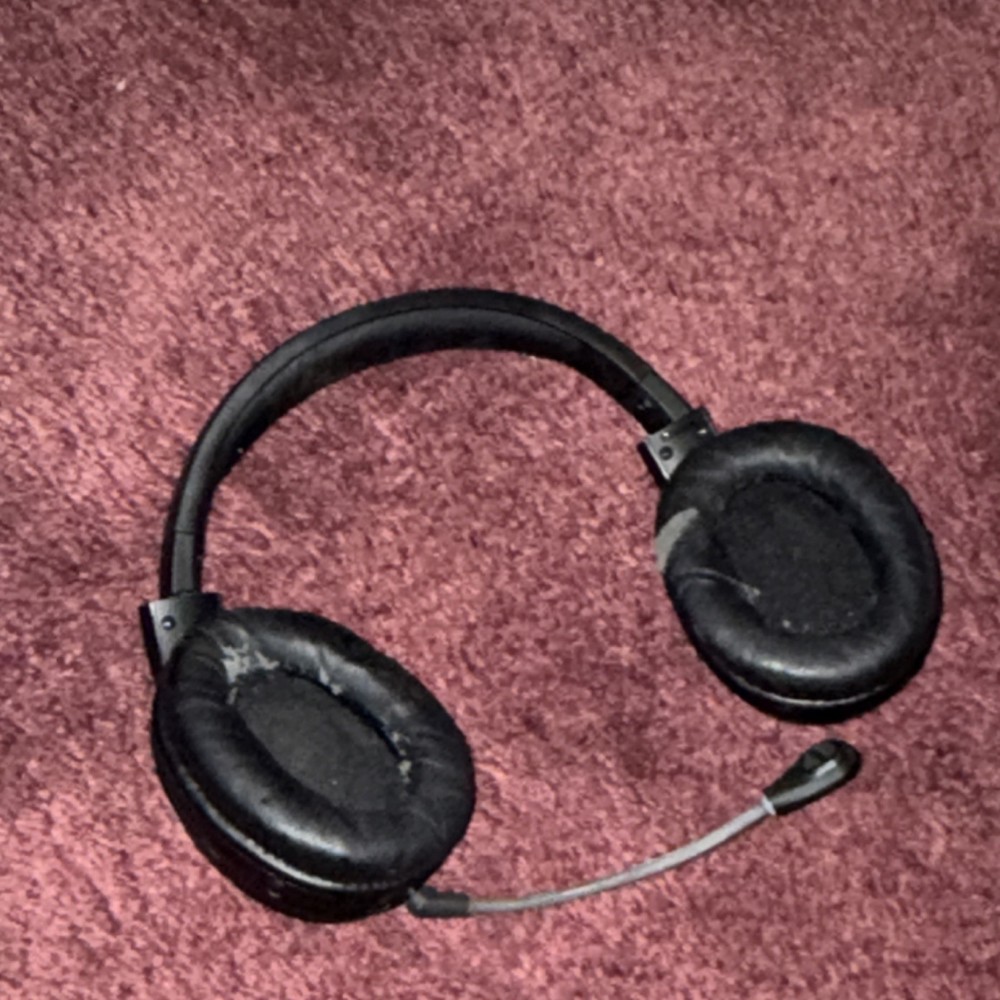 HyperX Black Over-Ear Gaming Headset with Boom Microphone & Adjustable Headband