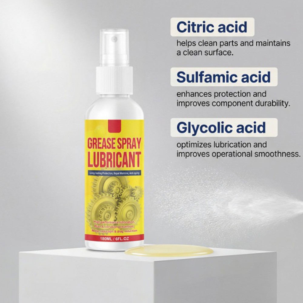 180ml Anti-Rust Lubricant Spray & Rust Remover, Rust Removal Lubricant Spray