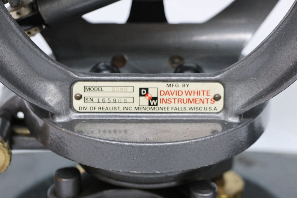 Vintage David White Instruments Model 8300 Transit Level Surveying Tool