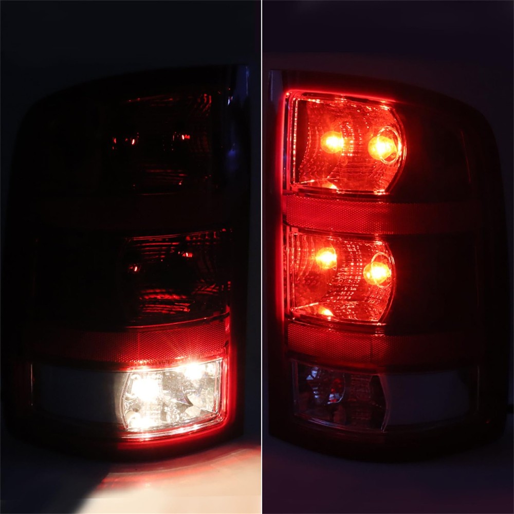 Pair Tail Light Assembly for Sierra 2007-2013