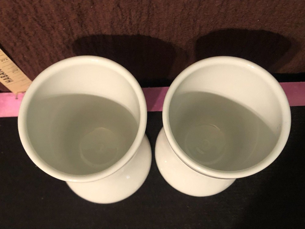 `vntg ceramic/porcelain footed drinking glass cherry tree design bedside