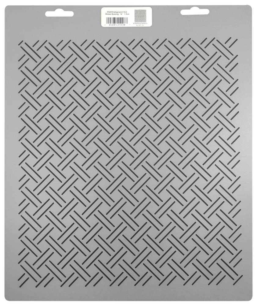 Quilting Stencil Woven Grid Quilt Pattern 0.5" Background Quilters Template
