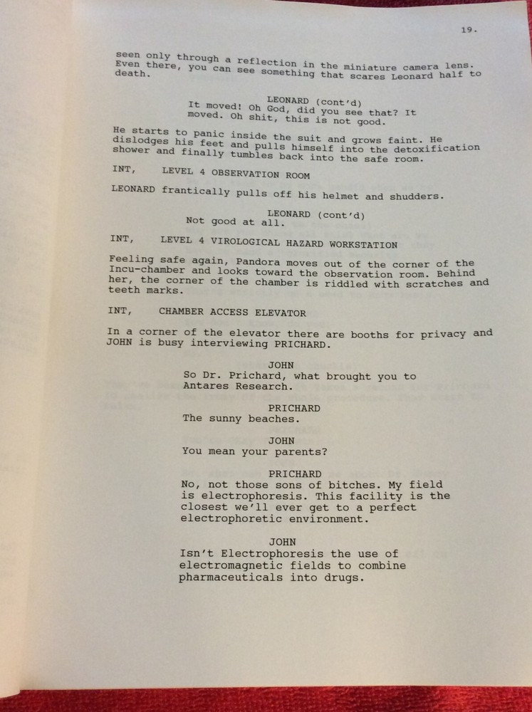 ORIGINAL SCRIPT THE SKY IS FALLING WILLIAM M. JOHNS