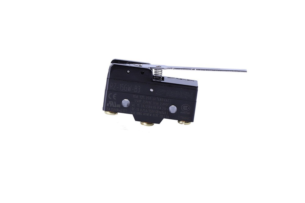 2pc RZ-15GW-B3 Momentary Limit Microswitch Push Buttton SPDT Lever Hinge Roller
